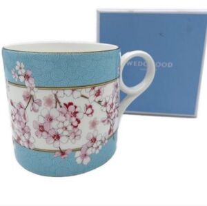 Wedgwood Blue and White Coffee and Tea Accessory with Classic Floral Design